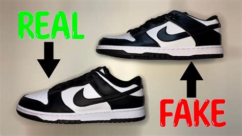 REAL VS FAKE! NIKE DUNK BLACK/WHITE (PANDA) 